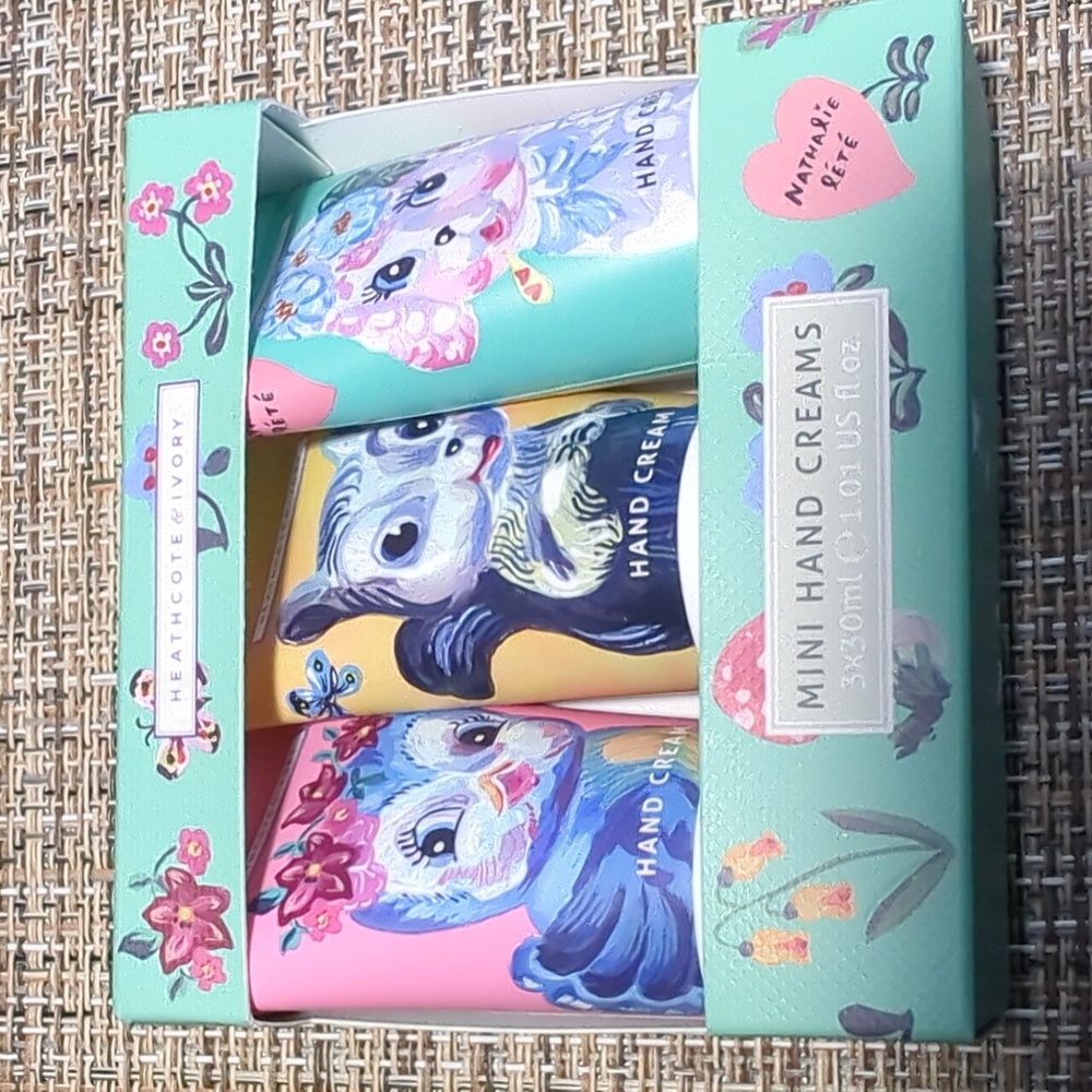 Heathcote & Ivory Nathalie Lete Hand Cream Trio 3x30ml, Gift Travel